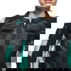 Dainese Racing 4 Lady Leather Jacket Black Aqua Green