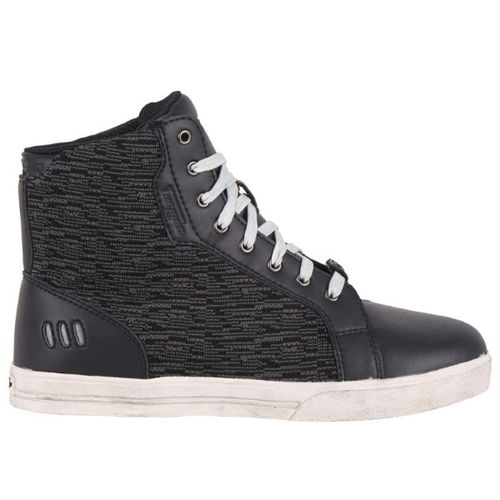 Furygan Sydney D30 Black Waterproof Motorcycle Ankle Boots Outside Leg                                                                                                                                                                                         