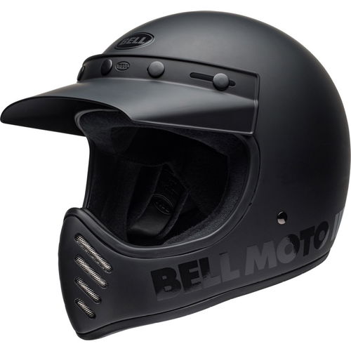 Bell Moto 3 Blackout Helmet Matt Gloss Black