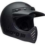 Moto-3 Blackout Helmet Matt Gloss Black