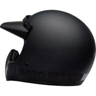 Moto-3 Blackout Helmet Matt Gloss Black