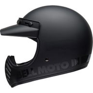 Moto-3 Blackout Helmet Matt Gloss Black