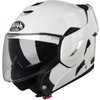Airoh REV19 Flip White Flip Front Motorcycle Helmet Open                                                                                                                                                                                                       
