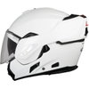 Airoh REV19 Flip White Flip Front Motorcycle Helmet Left Side                                                                                                                                                                                                  