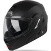 Airoh REV19 Flip Matt Black Flip Front Motorcycle Helmet Front Left                                                                                                                                                                                            