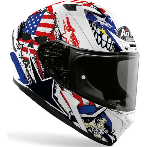 Airoh Valor Uncle Sam Full Face Motorcycle Helmet Front Right                                                                                                                                                                                                  