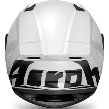 Airoh Valor White Full Face Motorcycle Helmet Back                                                                                                                                                                                                             