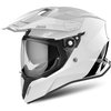 Airoh Commander White Adventure Motorcycle Helmet Front Left                                                                                                                                                                                                   