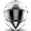 Airoh Commander White Adventure Motorcycle Helmet Front                                                                                                                                                                                                        