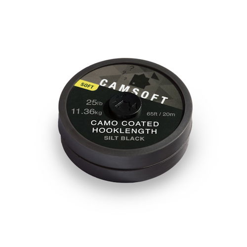 Camsoft Camsoft Camo Coated Hooklength Silt Black