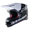 Alpinestars Supertech SM-8 Radium 2 Helmet Black White Glossy