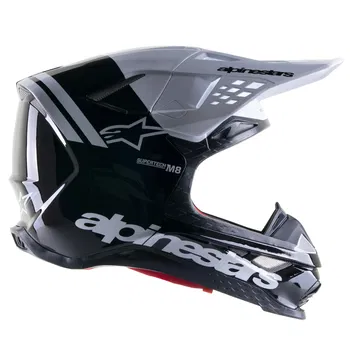 Alpinestars Supertech SM-8 Radium 2 Helmet Black White Glossy