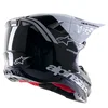 Alpinestars Supertech SM-8 Radium 2 Helmet Black White Glossy