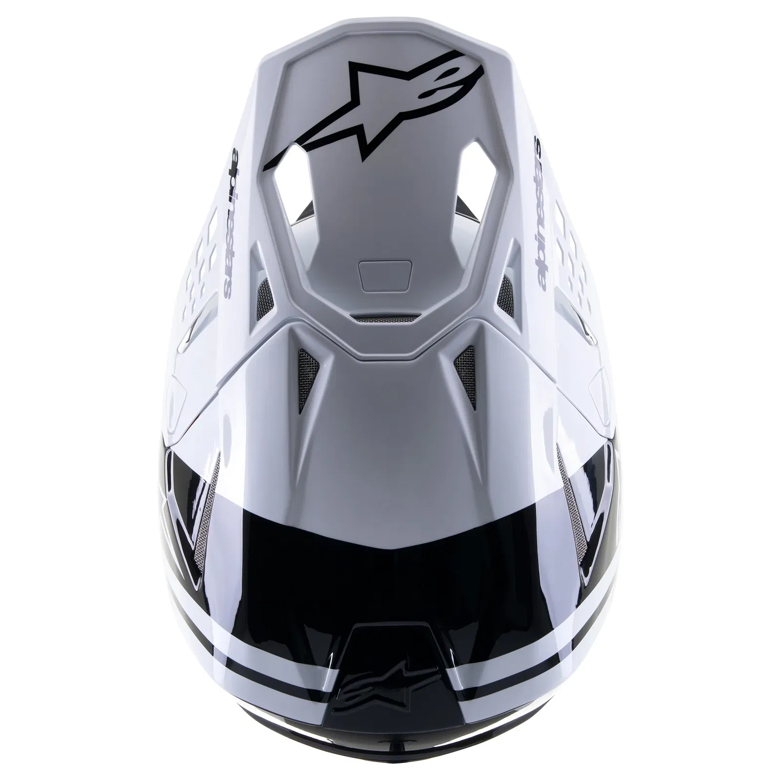 Alpinestars Supertech SM-8 Radium 2 Helmet Black White Glossy