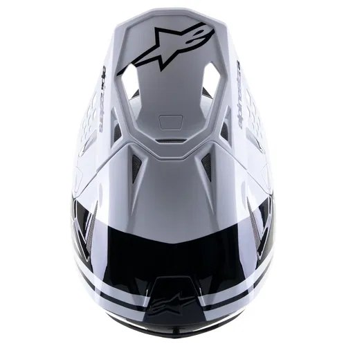 Alpinestars Supertech SM-8 Radium 2 Helmet Black White Glossy