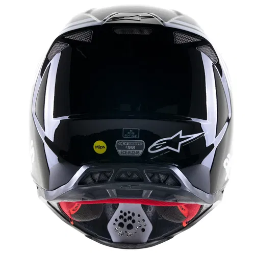 Alpinestars Supertech SM-8 Radium 2 Helmet Black White Glossy