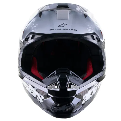 Alpinestars Supertech SM-8 Radium 2 Helmet Black White Glossy