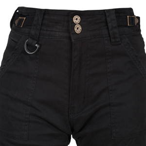 MotoGirl Lara Cargo Pants Black