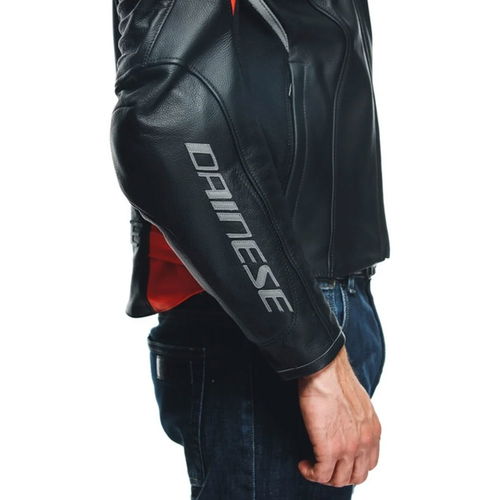 Dainese Racing 4 Jacket Black Fluo Red