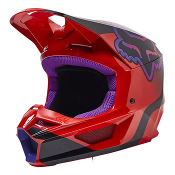 Fox Fox Youth V1 Venz Helmet Flo Red