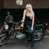 MotoGirl MotoGirl Ellie Jeans Blue - Thumbnail 4