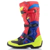 Alpinestars Alpinestars Tech 3 Boots Bright Red Dark Blue Yellow Fl - Thumbnail 2