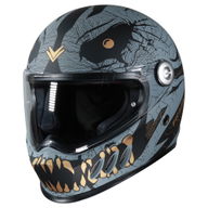 YM-833 Predator Helmet Devil Black Gold