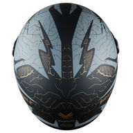 YM-833 Predator Helmet Devil Black Gold