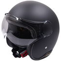 Jet Open Face Helmet Matt Black Black