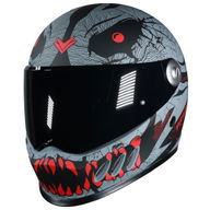 YM-833 Predator Helmet Devil Black Red