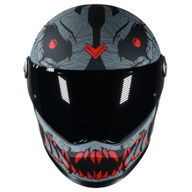 YM-833 Predator Helmet Devil Black Red
