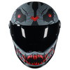 Frank Thomas Frank Thomas YM-833 Predator Helmet Devil Black Red - Thumbnail 3