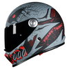 Frank Thomas Frank Thomas YM-833 Predator Helmet Devil Black Red - Thumbnail 4