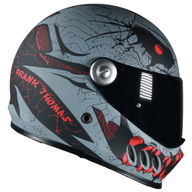 YM-833 Predator Helmet Devil Black Red