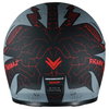 Frank Thomas Frank Thomas YM-833 Predator Helmet Devil Black Red - Thumbnail 6