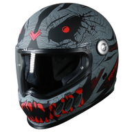 YM-833 Predator Helmet Devil Black Red