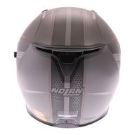 N87 Rapid N-Com Helmet 016 Flat Lava Grey Red