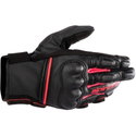 Stella Phenom Leather Gloves Black Diva Pink