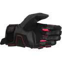 Stella Phenom Leather Gloves Black Diva Pink