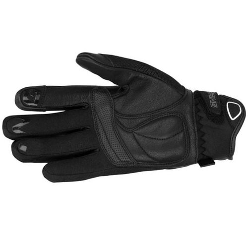Bering Lady Ginza Ladies Black White Motorcycle Gloves Palm                                                                                                                                                                                                    