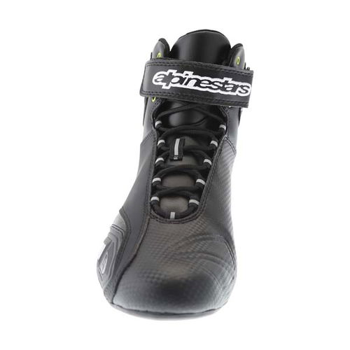 Alpinestars Fast 1 Black Motorcycle Shoe Front                                                                                                                                                                                                                 