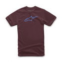 Ageless Classic T-Shirt Maroon Blue