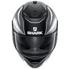 Shark Spartan 1.2 Antheon Matt Black White Full Face Motorcycle Helmet Front                                                                                                                                                                                   