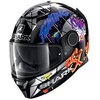 Shark Spartan 1.2 Lorenzo CAT GP Black Blue Red Silver Full Face Motorcycle Helmet Front Left                                                                                                                                                                  