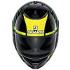 Shark Spartan 1.2 Kobrak Black Yellow Full Face Motorcycle Helmet Front                                                                                                                                                                                        