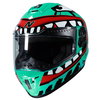 Nitro Nitro N700 Big Mouth Helmet Aqua Red White - Thumbnail 2