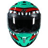 Nitro Nitro N700 Big Mouth Helmet Aqua Red White - Thumbnail 4