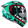 Nitro Nitro N700 Big Mouth Helmet Aqua Red White - Thumbnail 5