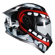 N700 Big Mouth Helmet Black Red White