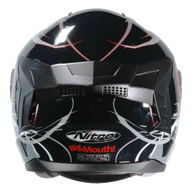 N700 Big Mouth Helmet Black Red White